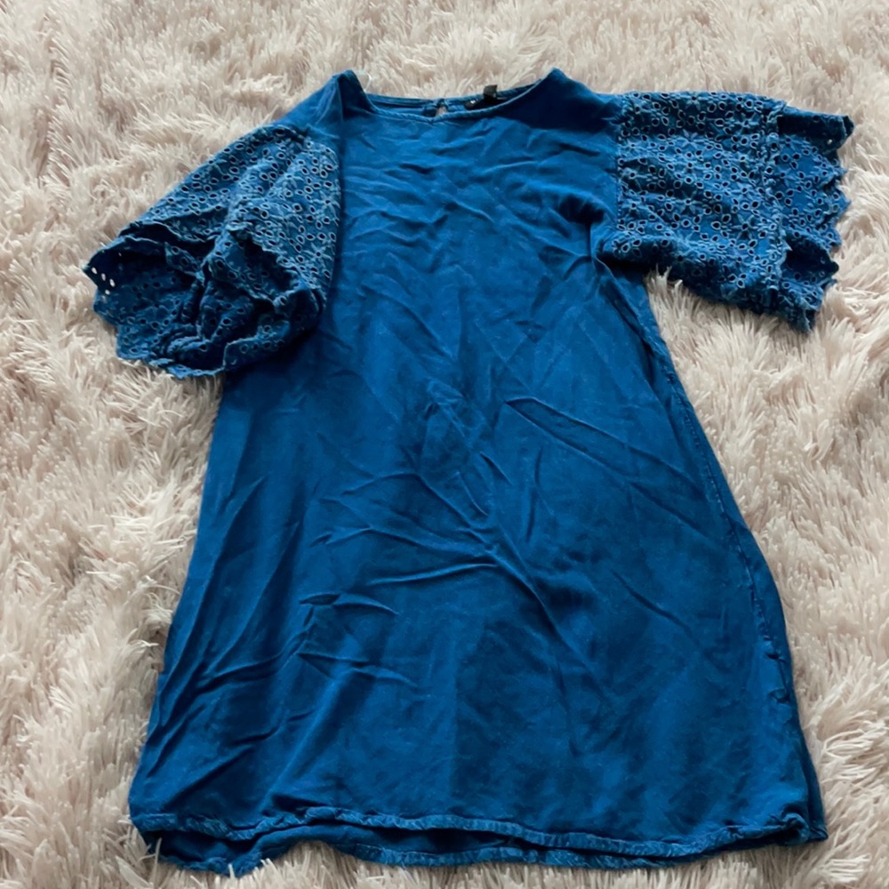 Super cute and soft boho 70s inspired mini dress